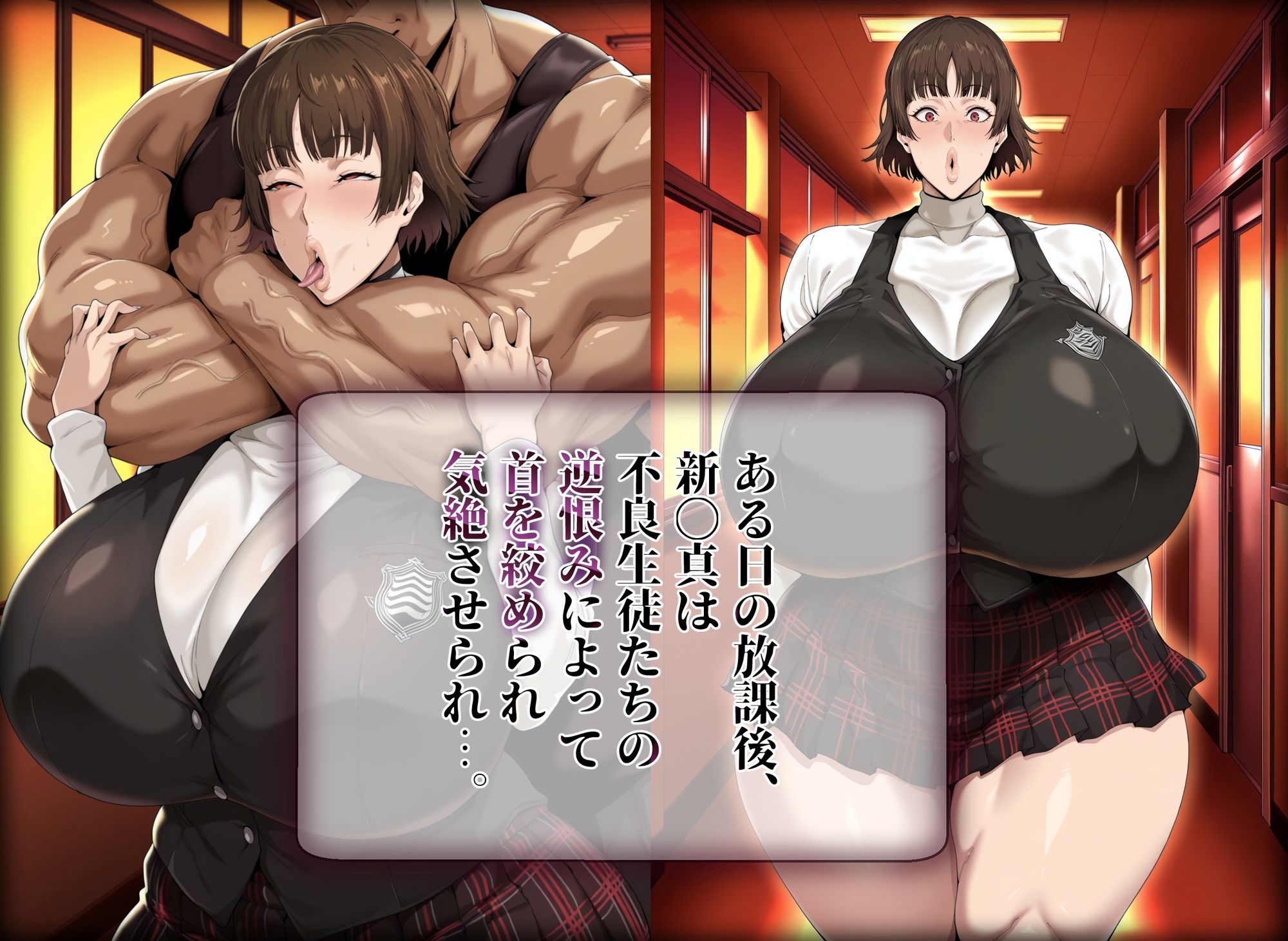 ［ペ〇ソナ5 新島真］調教セックスが気持ち良すぎて嫁になった生徒会長 - サンプル画像 1