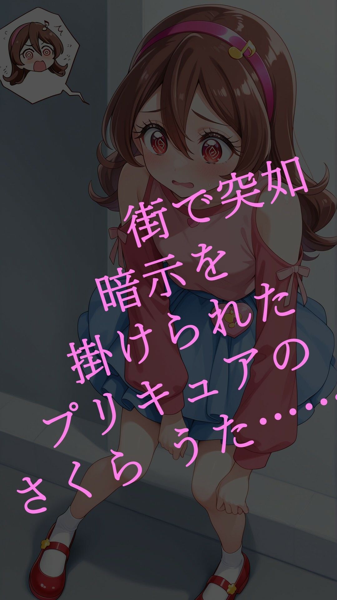 真っ暗闇に堕ちるキュアアイドル〜暗示に操られた伝説の戦士はビッチ化悪堕ちする〜 - サンプル画像 1