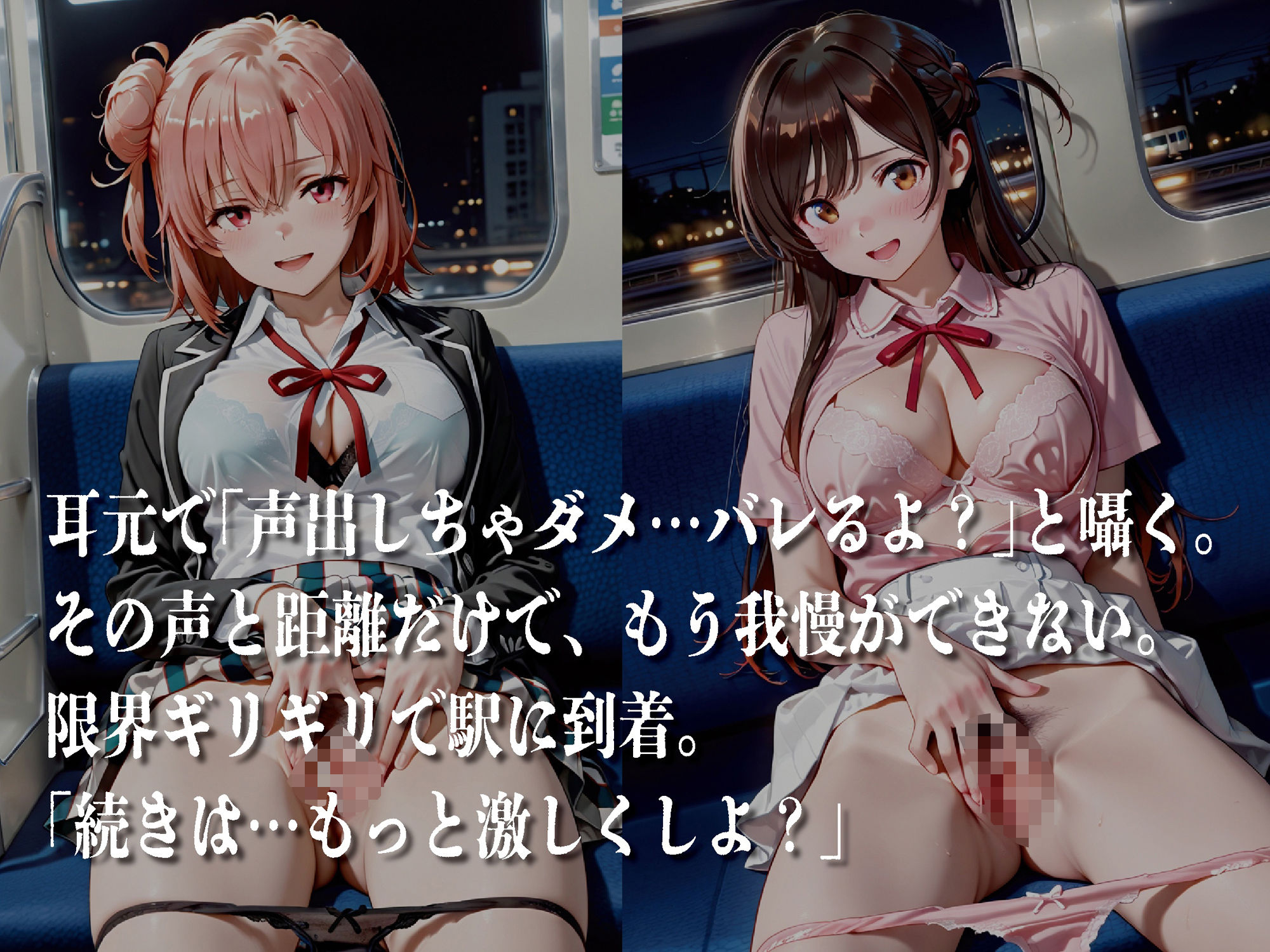 声出し禁止-挑発車両で絶頂我慢-【豪華CG500枚収録】 - サンプル画像 1