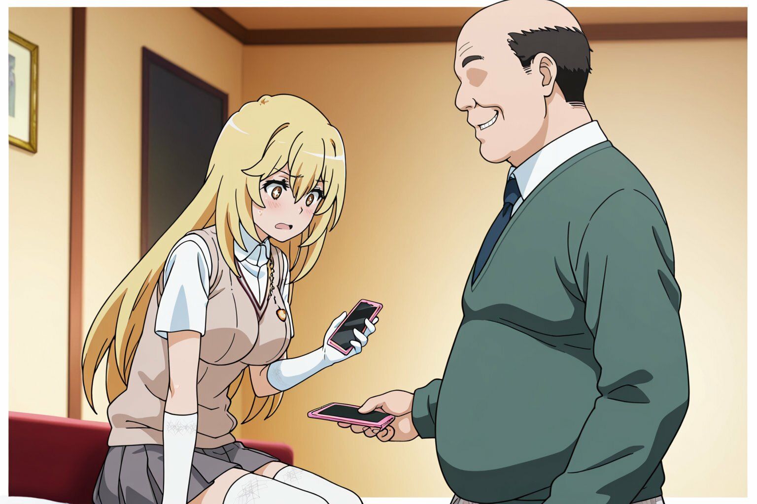 食蜂●祈 キモおじ強●性指導 - サンプル画像 2