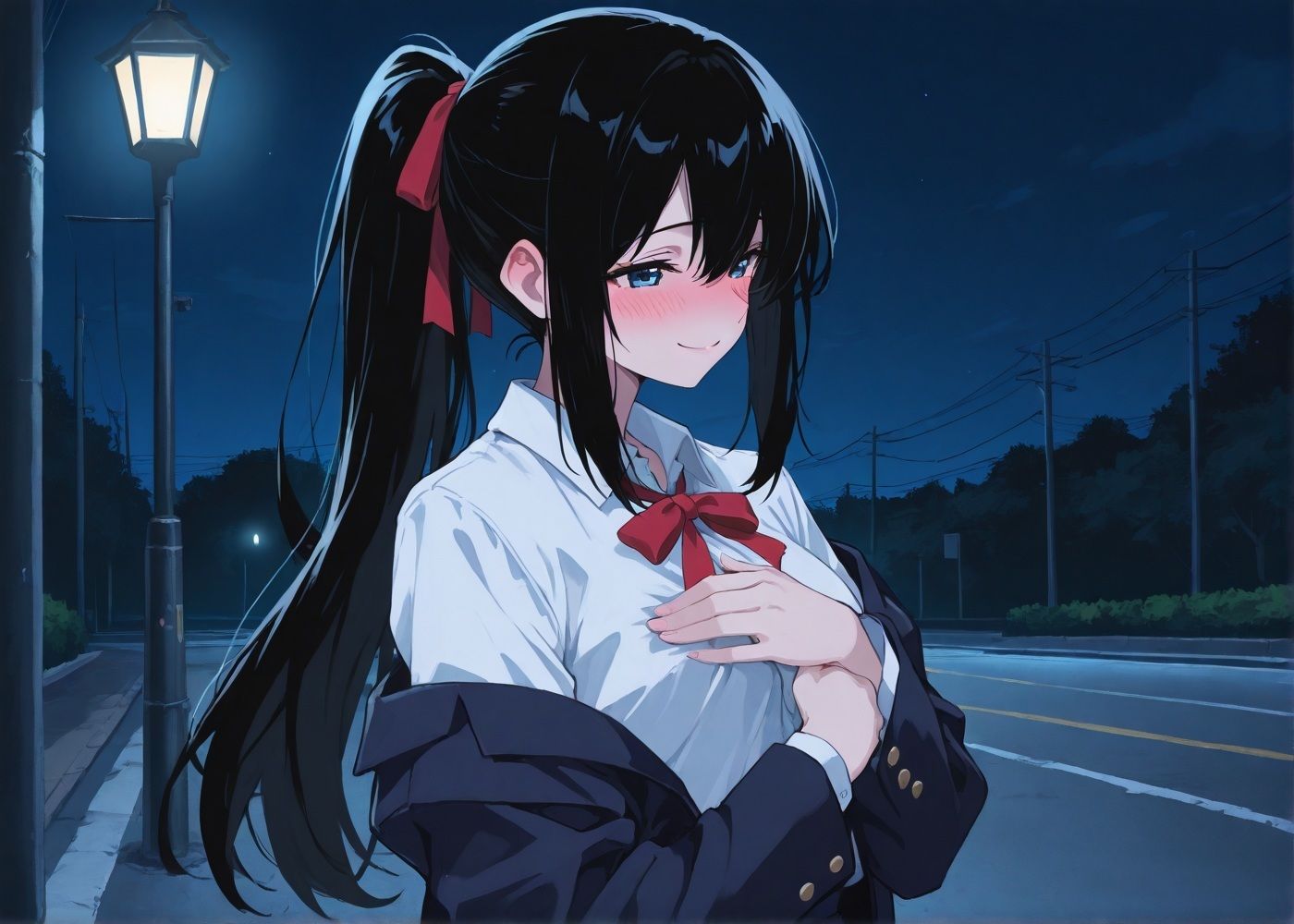 露出JKの深夜冒険〜羞恥と快楽の渦〜 - サンプル画像 2