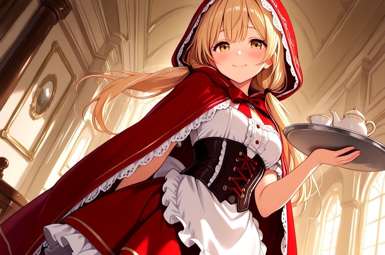 赤ずきんシャーリーちゃん ご主人様にお菓子をあげたのに、孕ませえっちされちゃうお話 - サンプル画像 1