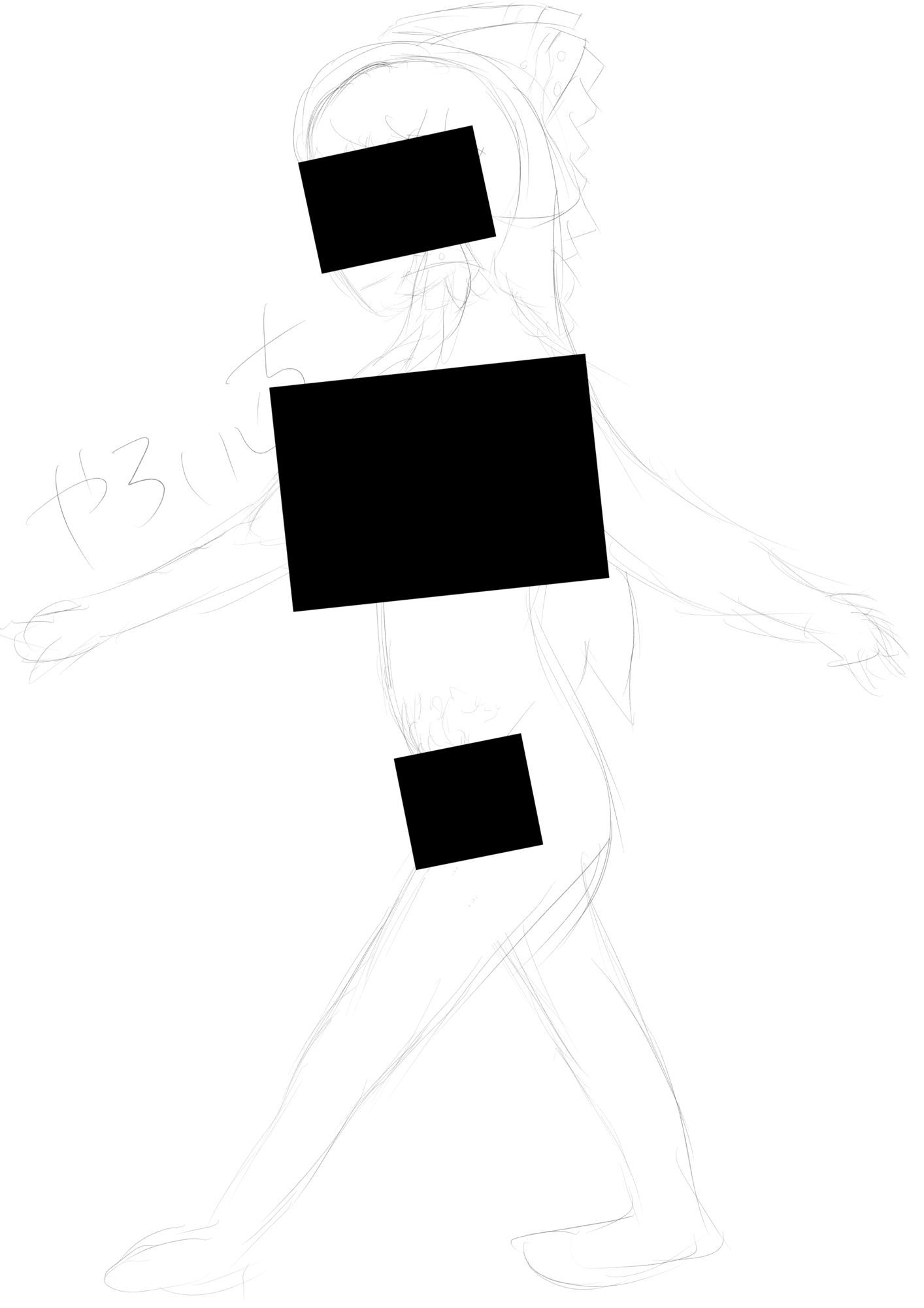 霊夢ちゃんのえっちなラフイラスト集vol.4 - サンプル画像 2