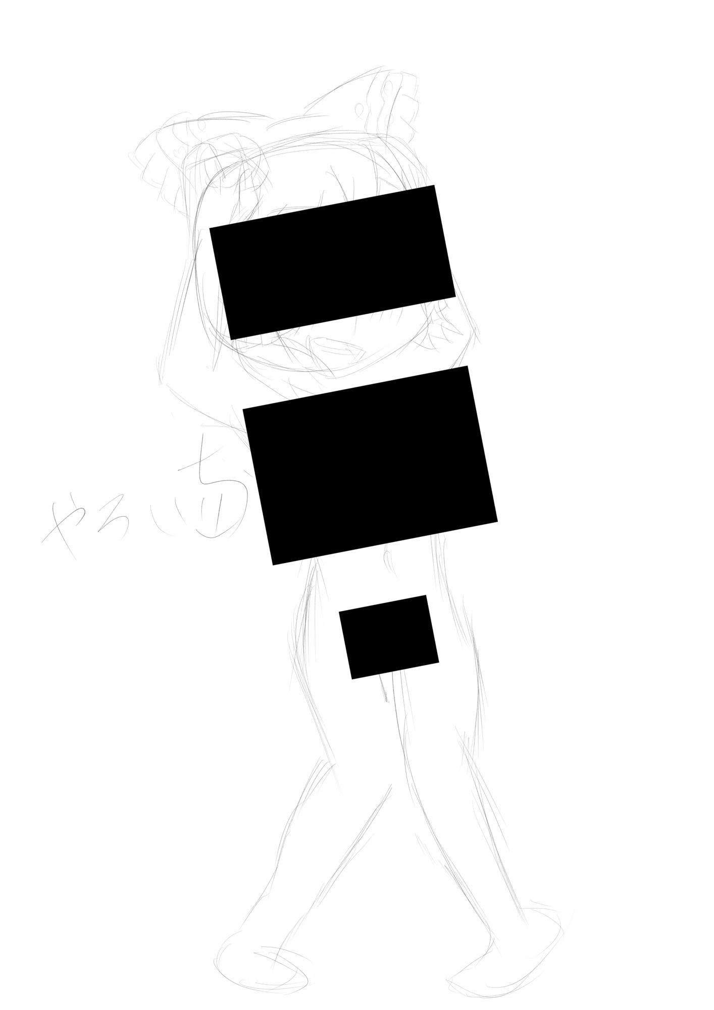 霊夢ちゃんのえっちなラフイラスト集vol.4 - サンプル画像 4