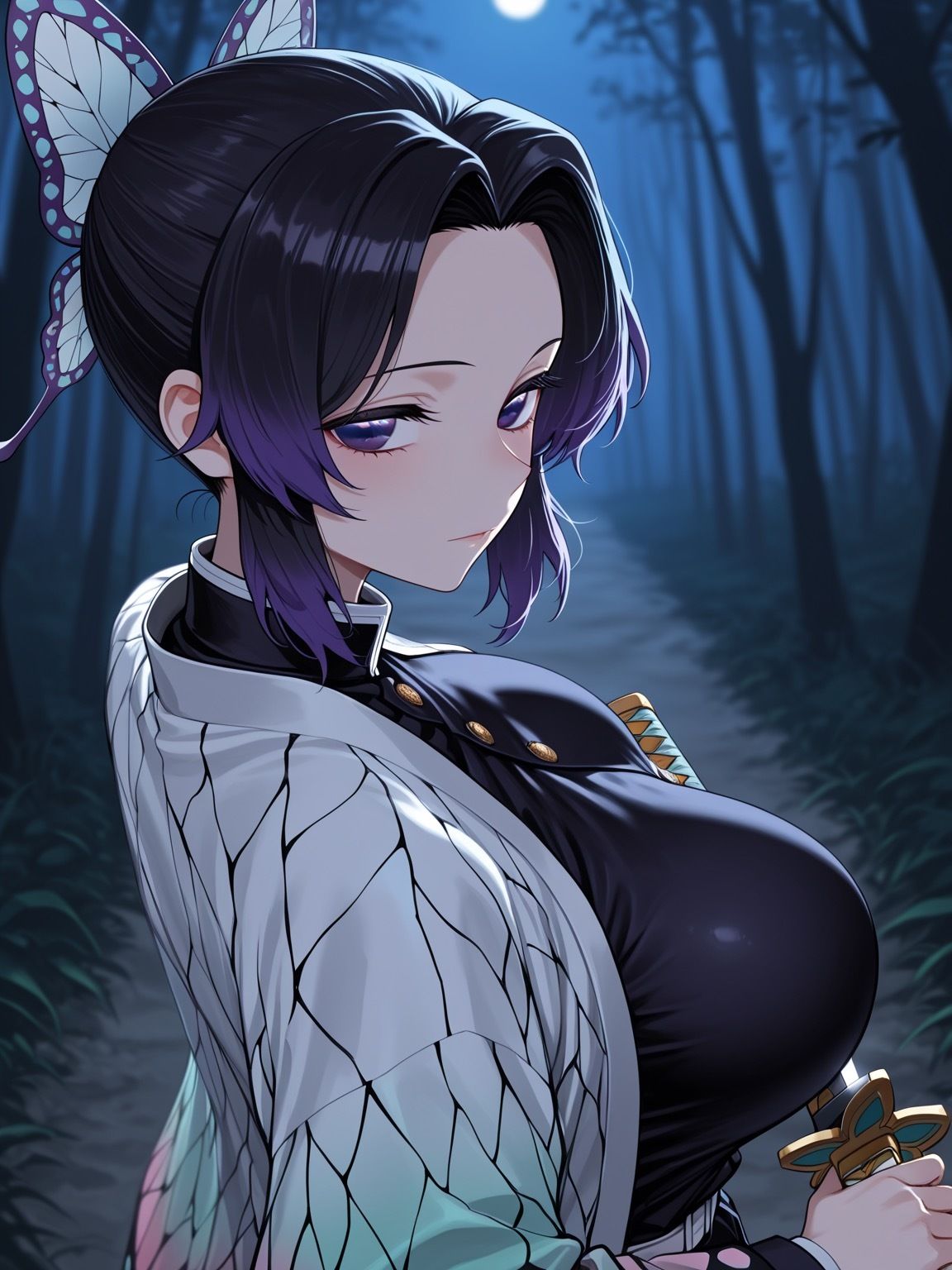 催淫顔射鬼に負けちゃう胡蝶し○ぶさん - サンプル画像 1