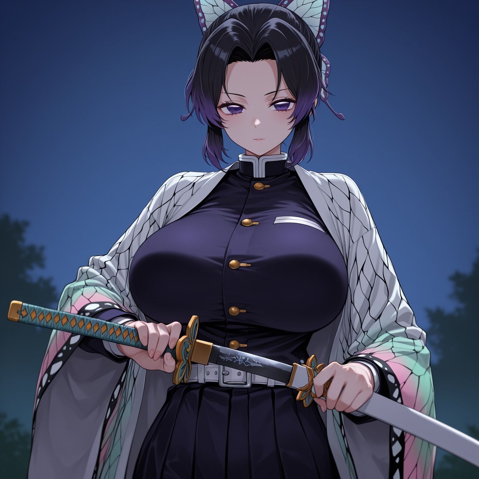 催淫顔射鬼に負けちゃう胡蝶し○ぶさん - サンプル画像 2