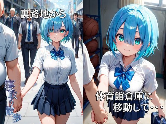 寝取り散歩 如月める編 - サンプル画像 9