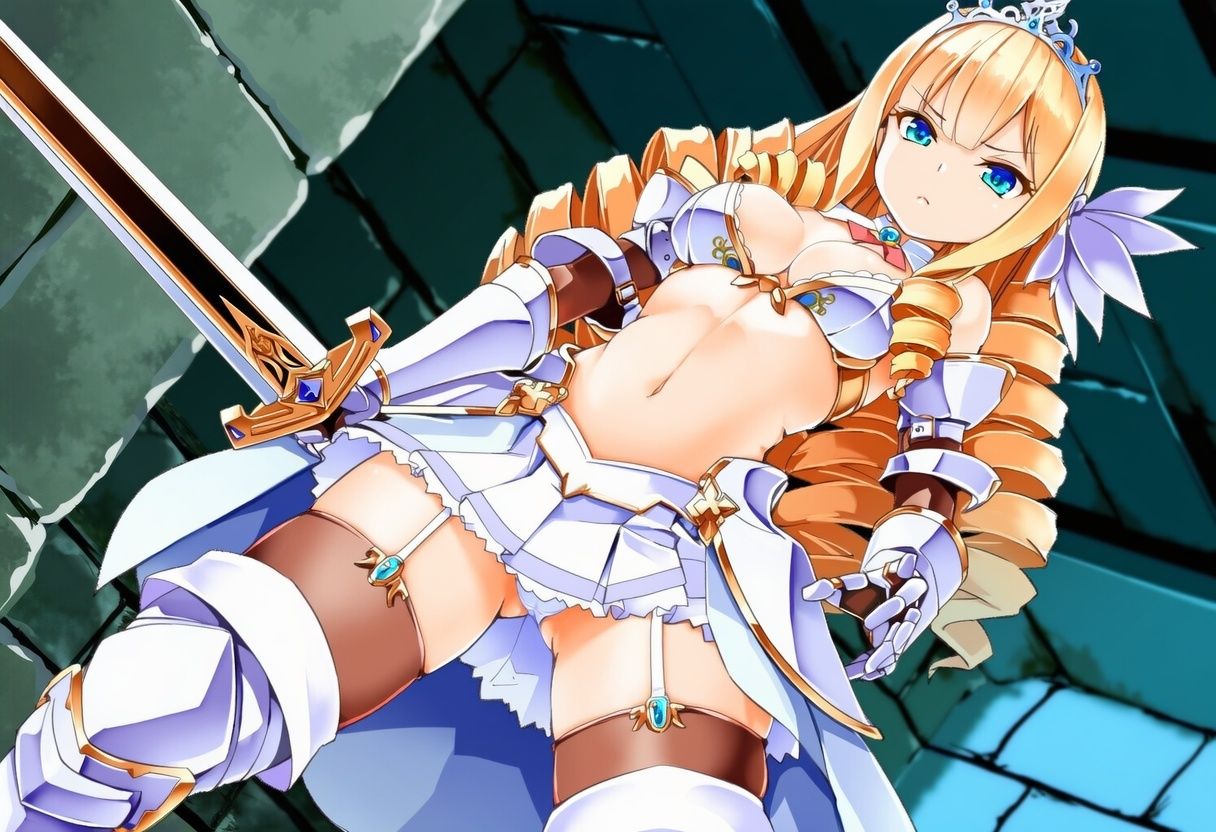 白碧の姫騎士、黒闇の地に屈す - サンプル画像 1