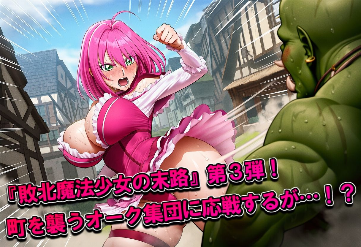 敗北魔法少女の末路 〜オークへ嫁入り編〜 - サンプル画像 1