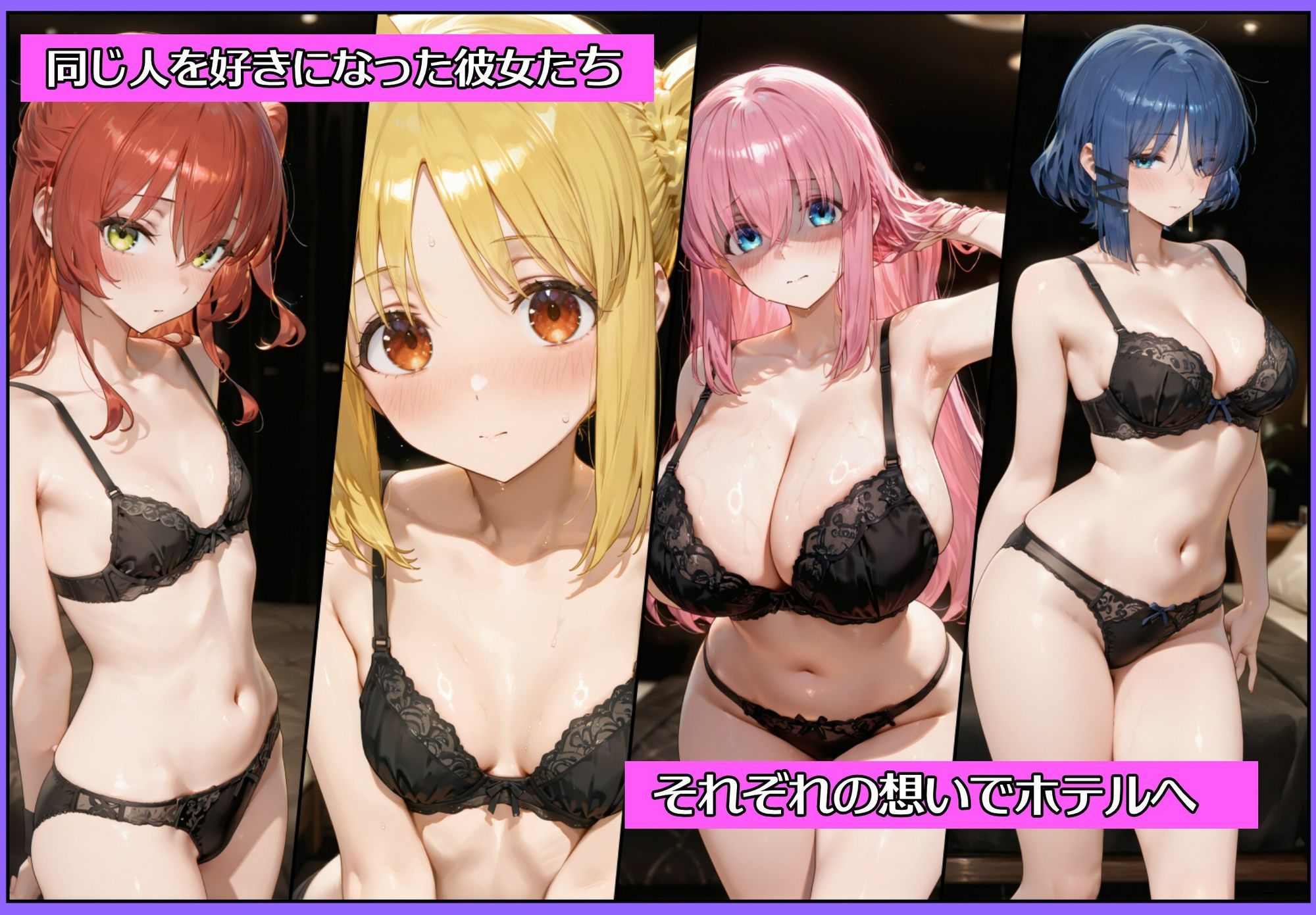 全員生ハメボテ腹孕ませ種付け中出しハーレム - サンプル画像 2