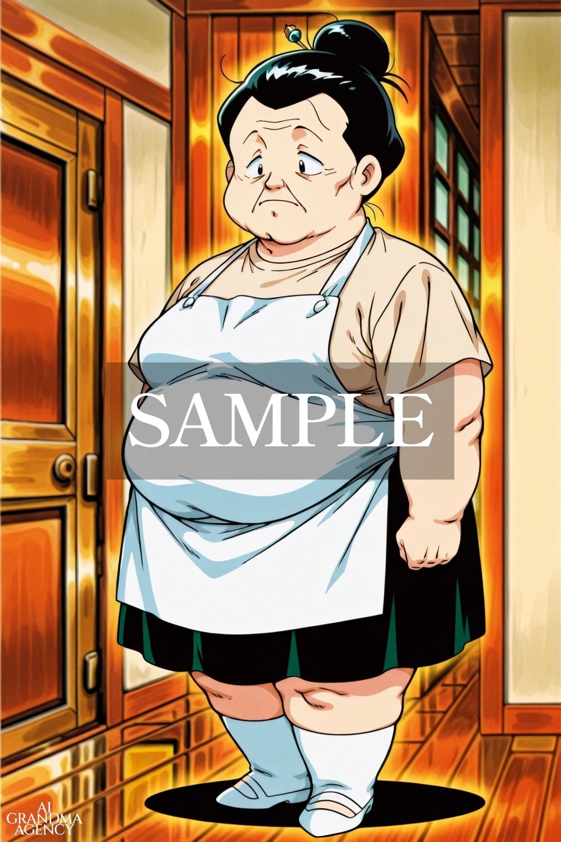 二次元老女 モブキャラのおばちゃんだってエッチしたい - サンプル画像 1