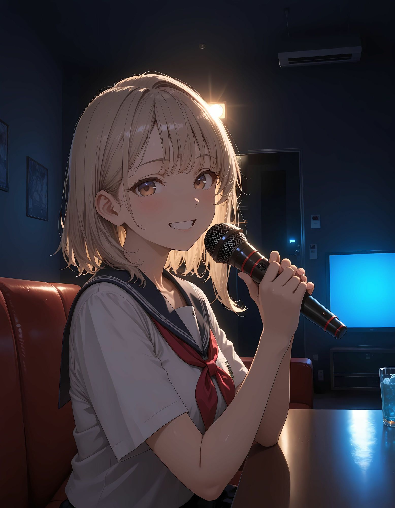 俺のいいなり後輩とカラオケで - サンプル画像 3