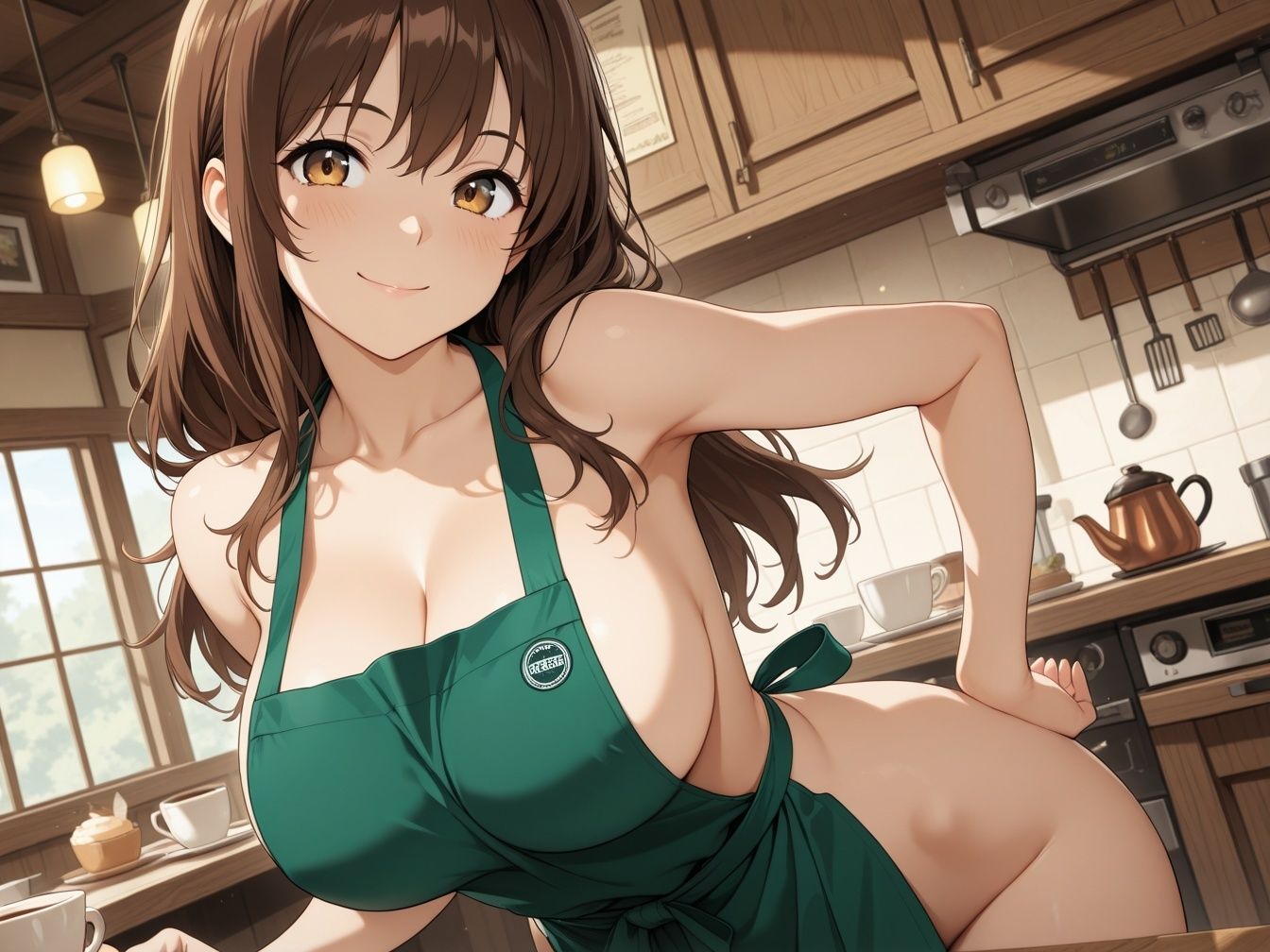 看板メニューは女子校生の母乳何度も通い裏メニューでカフェの痴女JKの身体を味わう話 - サンプル画像 1