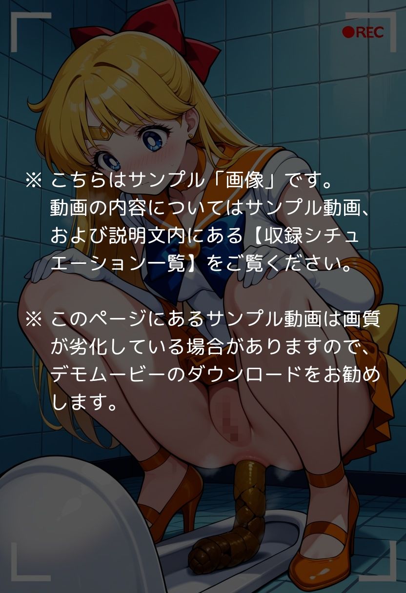 セー●ームーン【エロ動画】 〜どんなに可愛い美少女戦士も、トイレに行けばウンコする〜 - サンプル画像 1