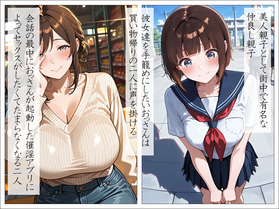 生ハメ母娘（おやこ）丼 - サンプル画像 1