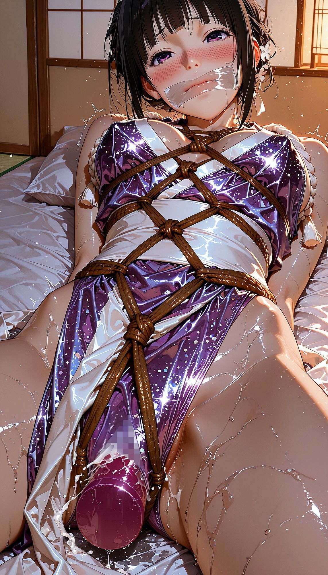 固定バイブde拘束ぷれい「千反田〇る」和装編 vol.2 - サンプル画像 5