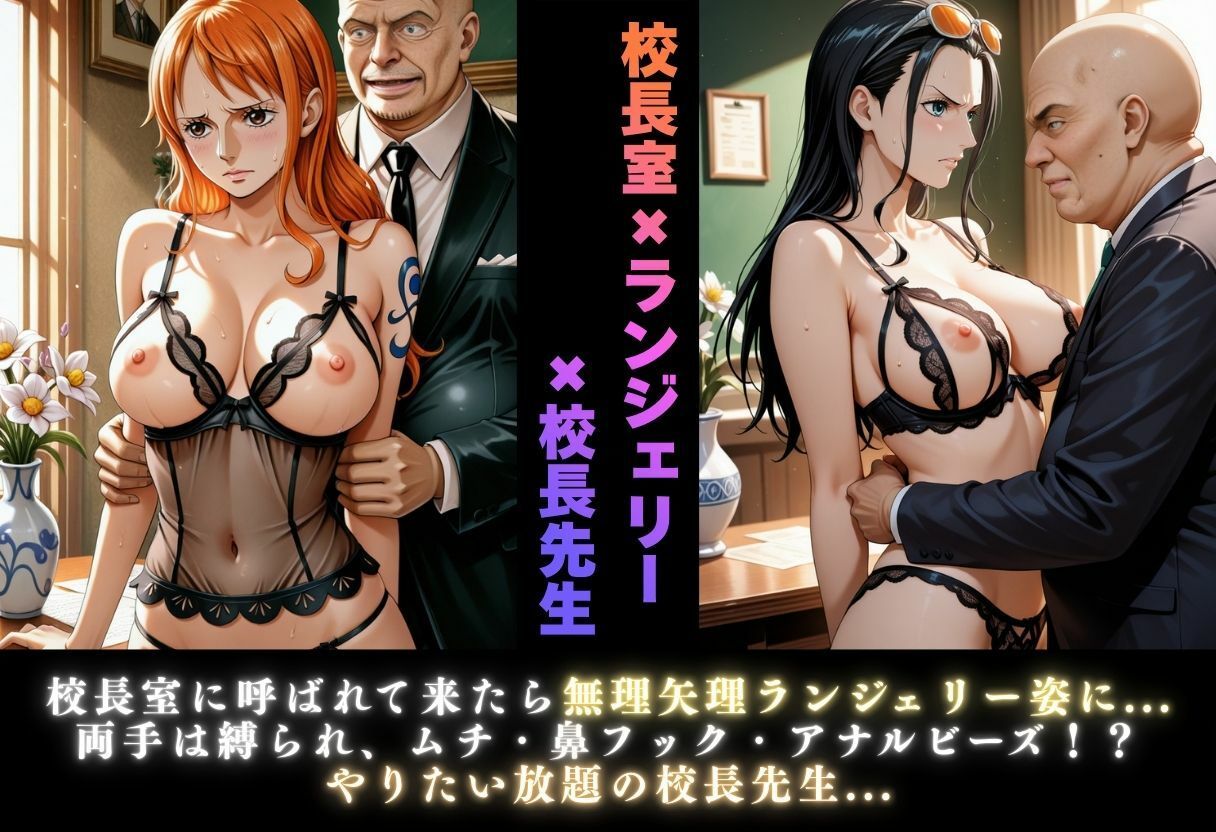 【学園ヒロイン〜俺たちの肉便器〜】ワンピ◯ス〜ナ◯・ロ◯ン 編〜 - サンプル画像 8