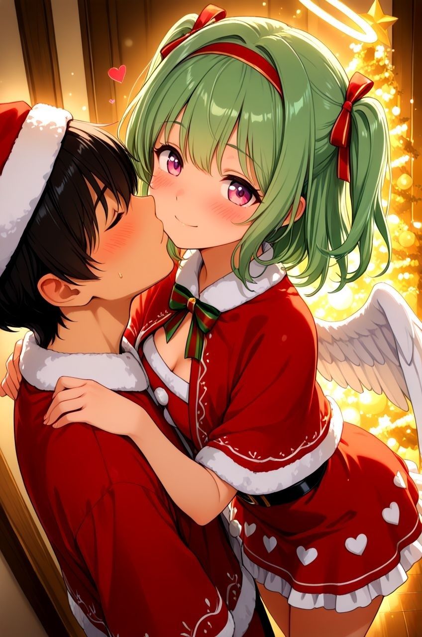 拾った美少女天使にエッチなこと教えたらドハマりしちゃっていつまでも天界に帰れるのに帰らないお話 聖なる夜編 - サンプル画像 2