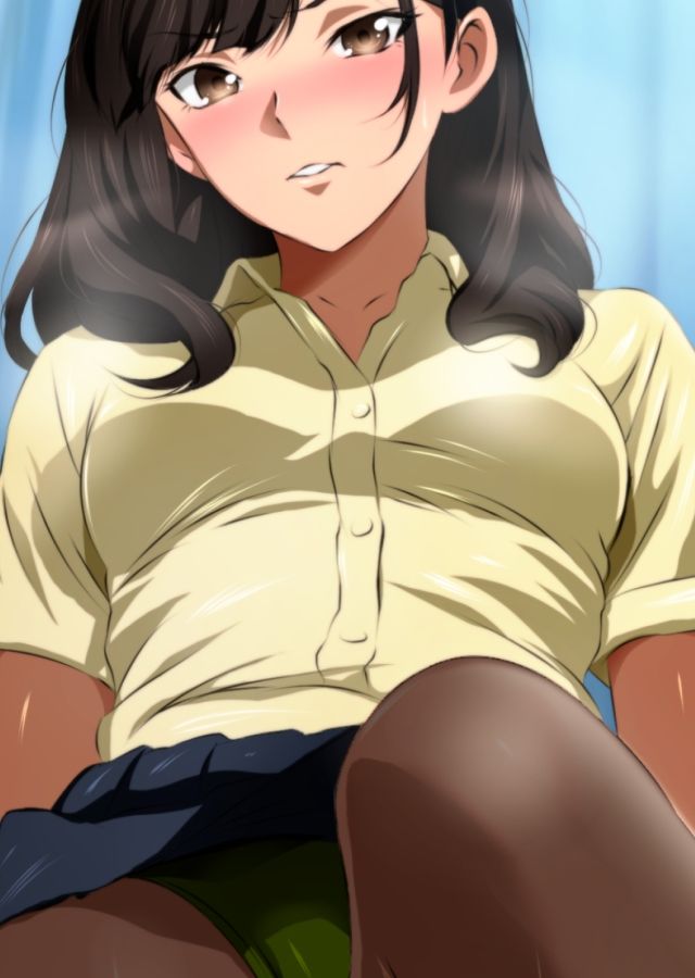 ローアングルお嬢様 越嶋伊織と制服ブルマ黒タイツ - サンプル画像 8