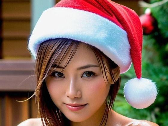 温泉で出会った美のサンタ（セリフなし AI画像集）
