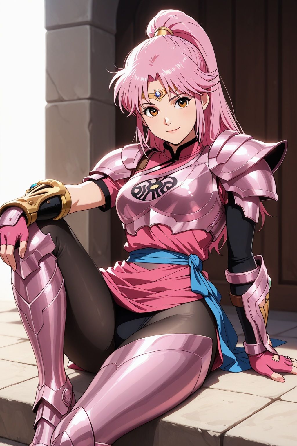 魔王軍に捕らわれたダイの●冒険マァム（鎧化バージョン） - サンプル画像 1