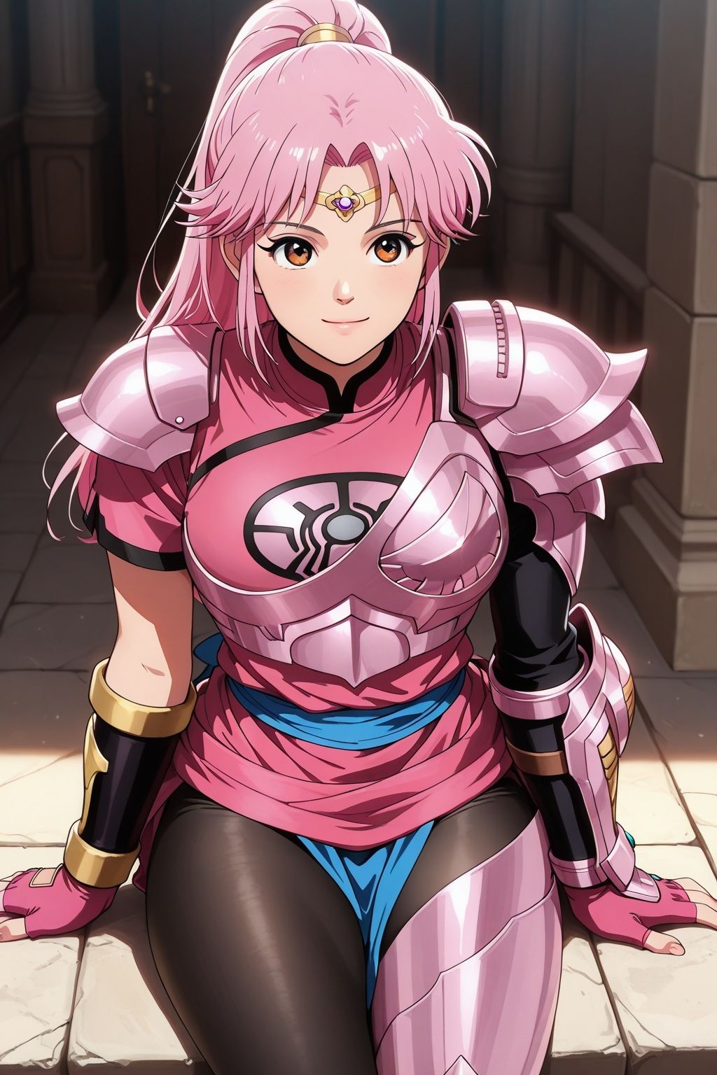 魔王軍に捕らわれたダイの●冒険マァム（鎧化バージョン） - サンプル画像 2