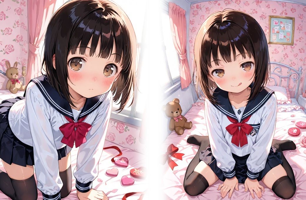 無垢な少女にカワイイお部屋で強●連続種付け - サンプル画像 2