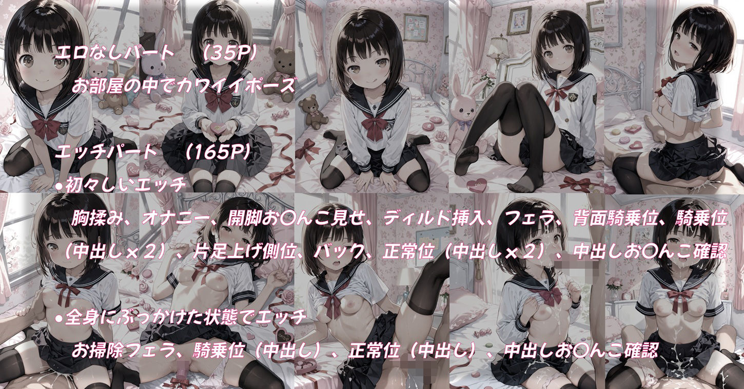 無垢な少女にカワイイお部屋で強●連続種付け - サンプル画像 5