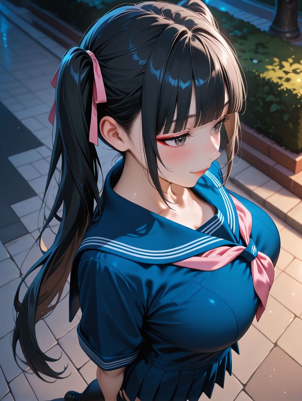 ツインテ・セーラー娘との密会  その1 - サンプル画像 1