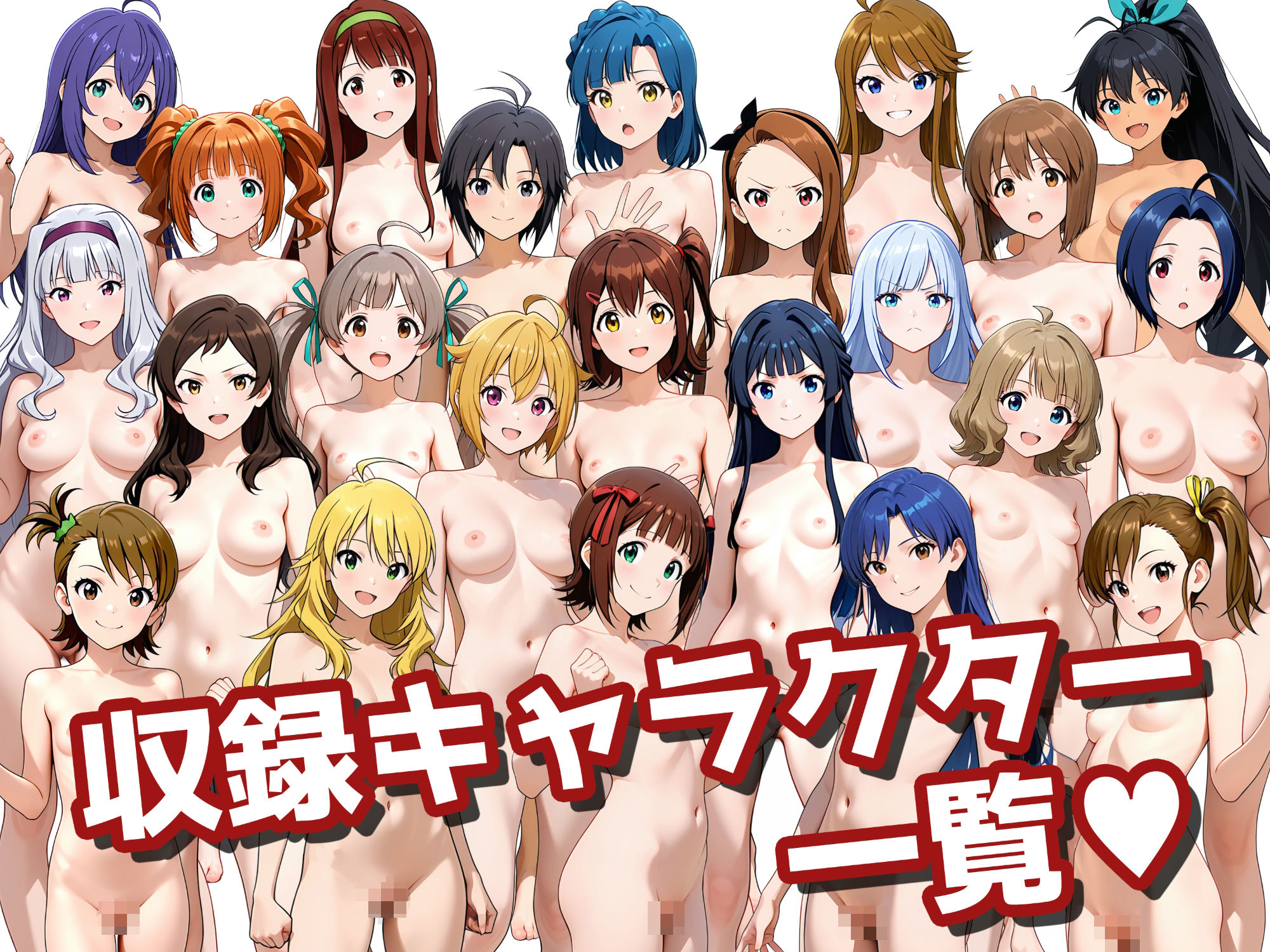 【男性器あり】23キャラ イラストまとめ （430枚） - サンプル画像 1