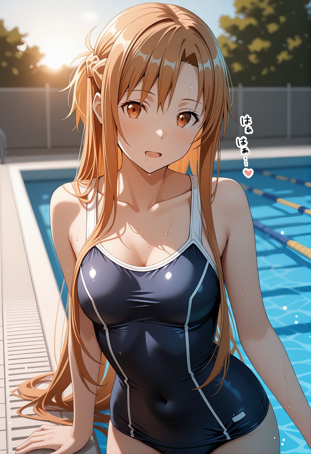 【242枚】ア〇ナ催●学園性活〜結城明〇奈が教室・プール・トイレで完全服従イチャラブ調教〜 - サンプル画像 5