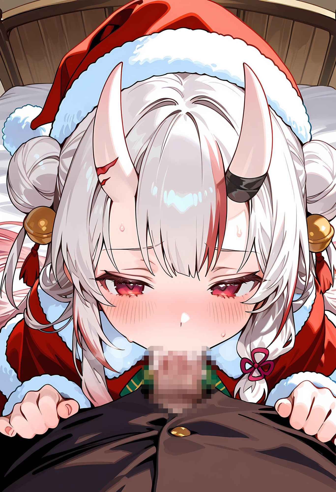 百鬼あ◯め（サンタ）とラブラブえっち - サンプル画像 3