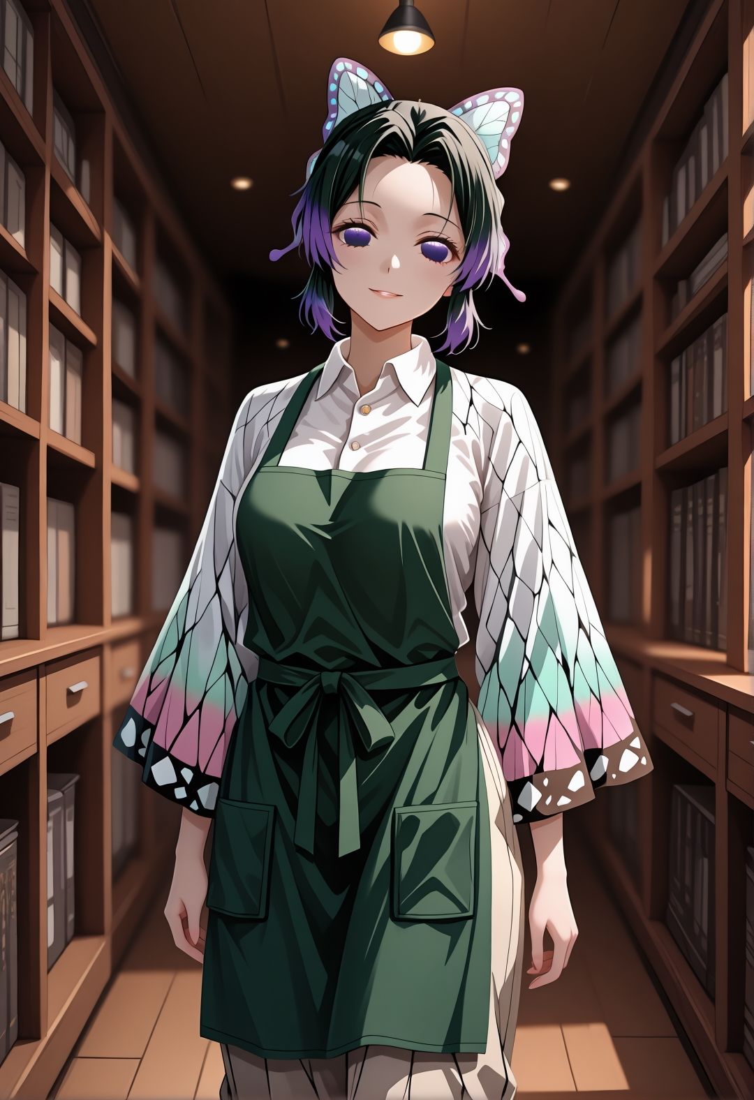 胡蝶し〇ぶ催●調教〜蝶屋敷の書斎で始まった永遠の肉壺化計画〜 - サンプル画像 1