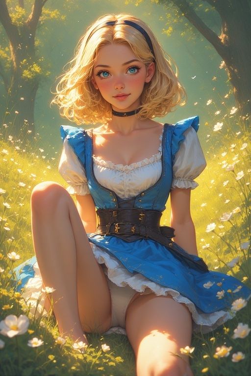 北風と太陽による不思議の国のアリスのパンチラ画像集 - サンプル画像 4