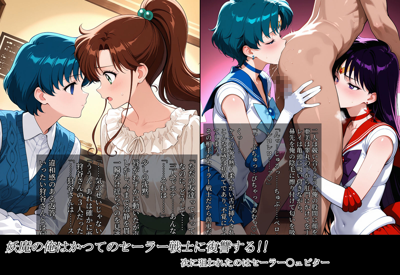 雑魚妖魔の俺がセーラー戦士を堕とすまで3 - サンプル画像 1