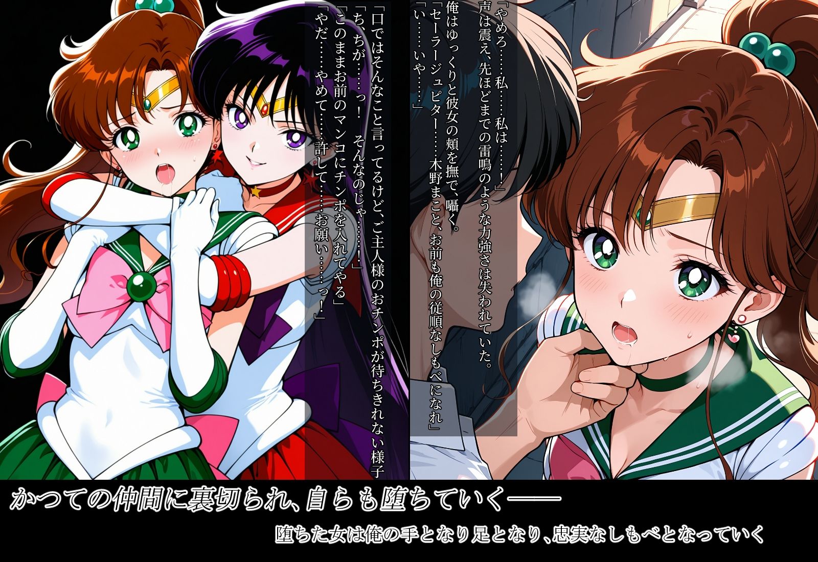 雑魚妖魔の俺がセーラー戦士を堕とすまで3 - サンプル画像 2