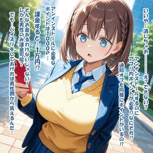 パイズリ異能力おじさん  パイズリンクアプリ 編 - サンプル画像 2