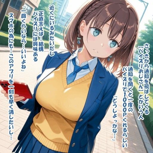 パイズリ異能力おじさん  パイズリンクアプリ 編 - サンプル画像 3