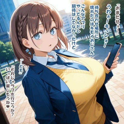 パイズリ異能力おじさん  パイズリンクアプリ 編 - サンプル画像 4