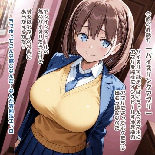 パイズリ異能力おじさん  パイズリンクアプリ 編 - サンプル画像 5