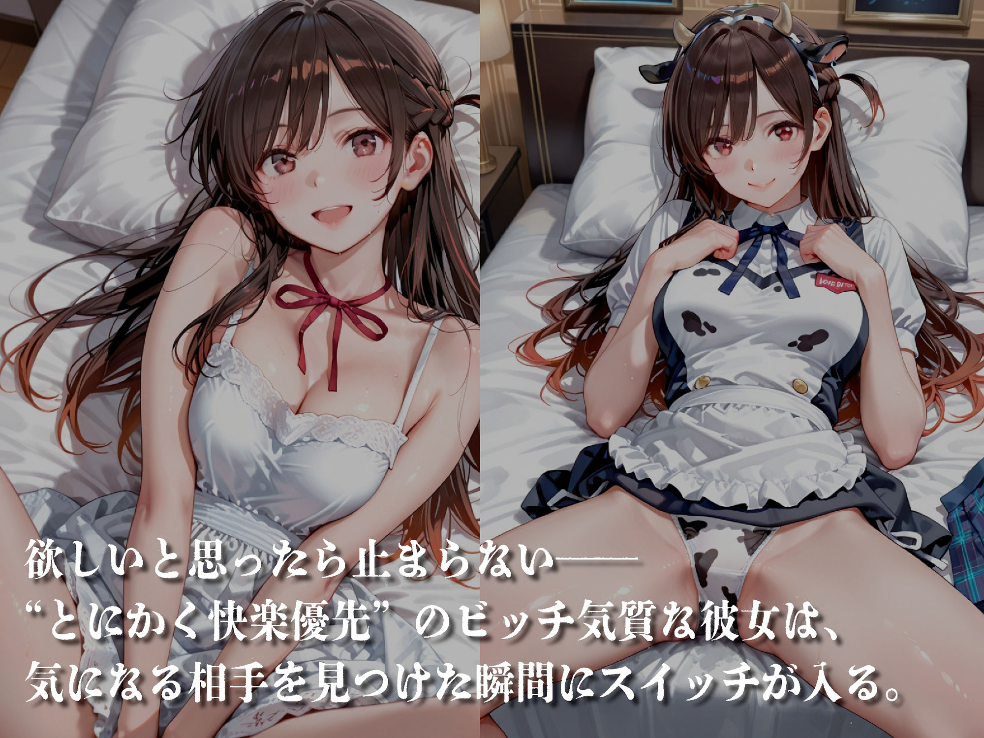 快楽優先のビッチ体質【豪華CG500枚収録】 - サンプル画像 1