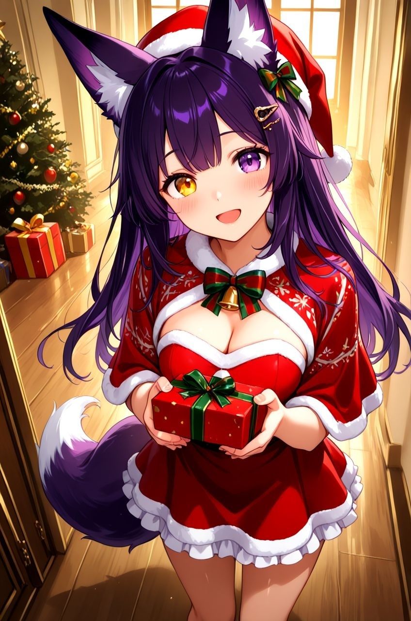 ケモミミ美少女と過ごすえっちなクリスマス - サンプル画像 1