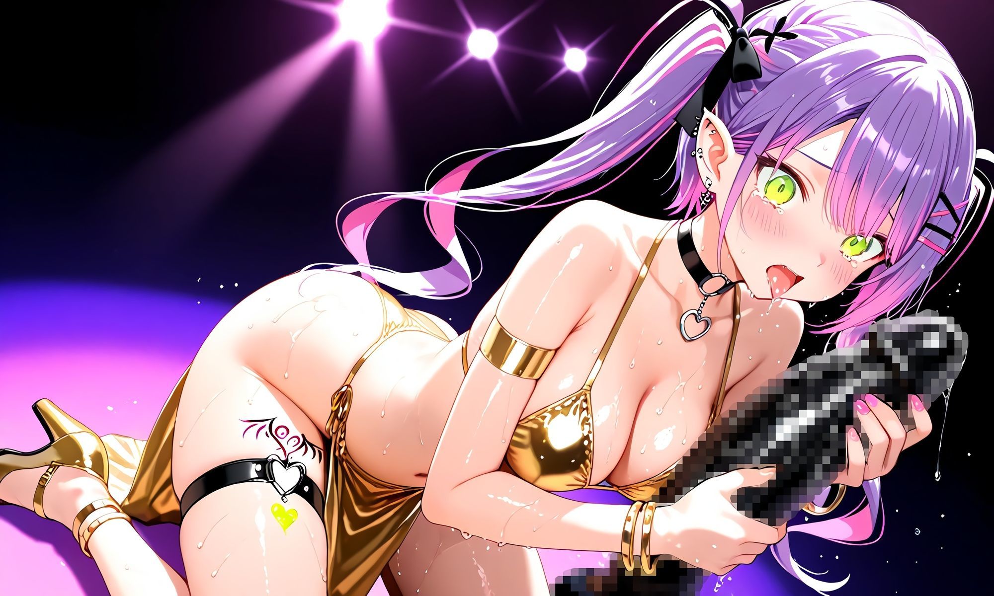 常●トワ スポットライトで乱れる小悪魔ダンサー - サンプル画像 2