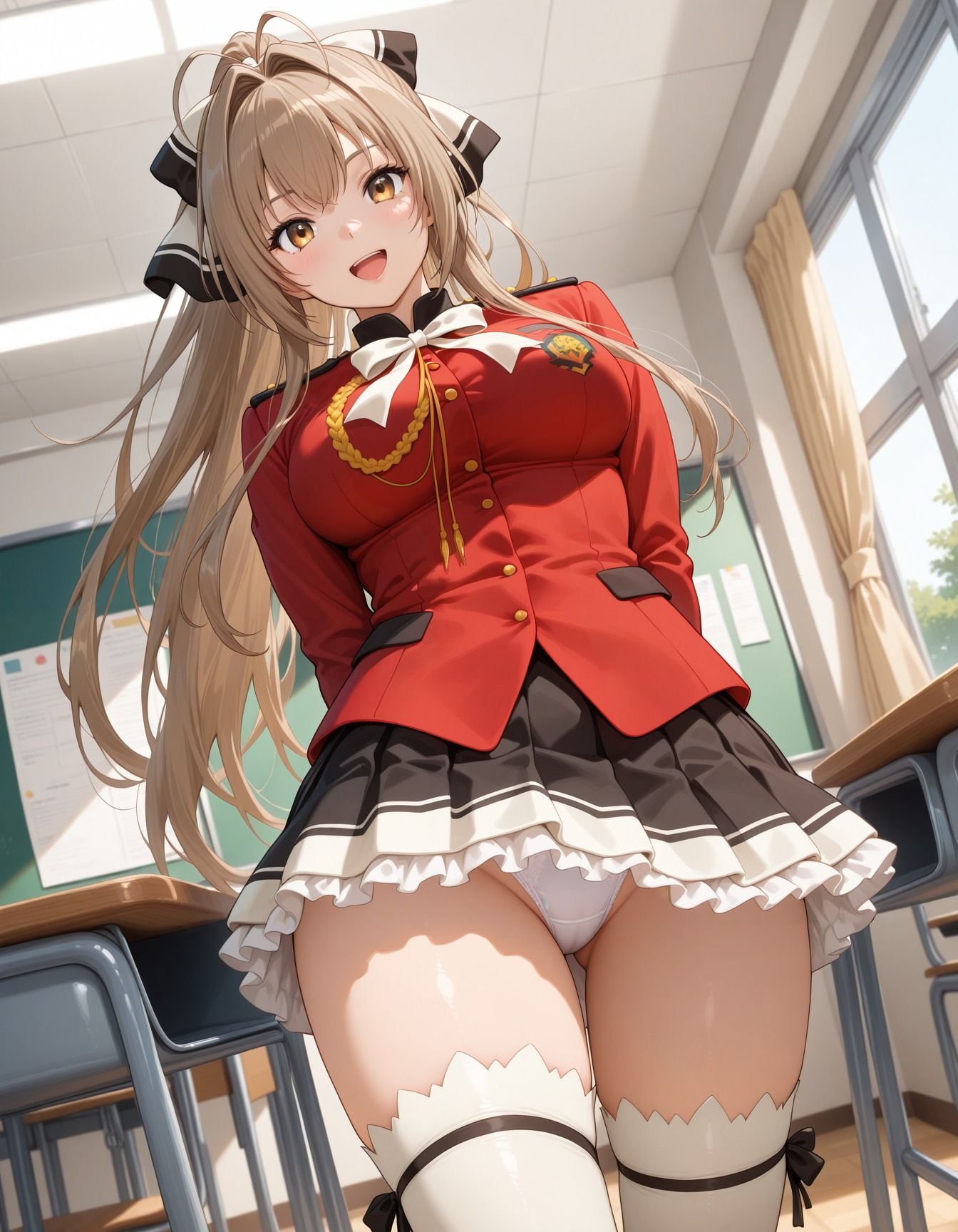 夜の教室に呼び出され輪●された少女 - サンプル画像 1