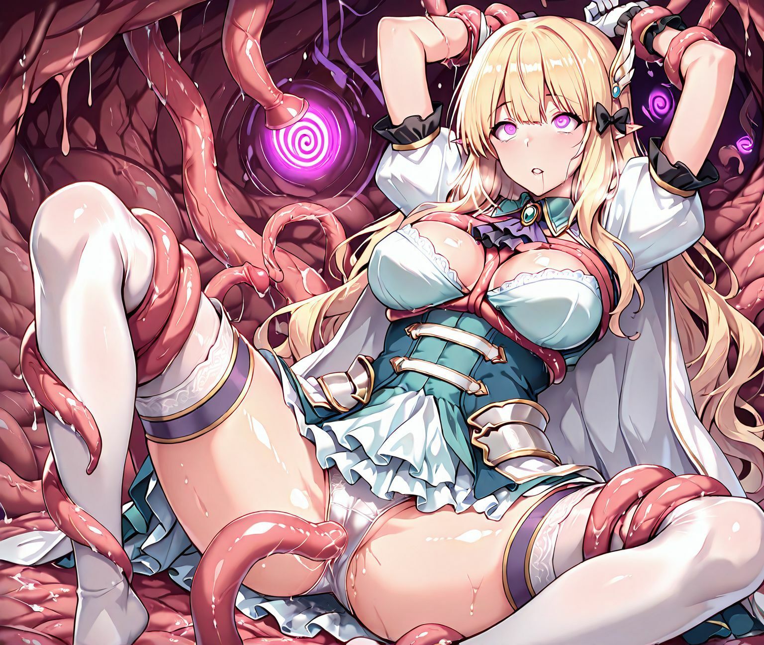 サレン洗脳丸呑み悪堕ち〜淫魔化ドスケベ交尾〜 - サンプル画像 4