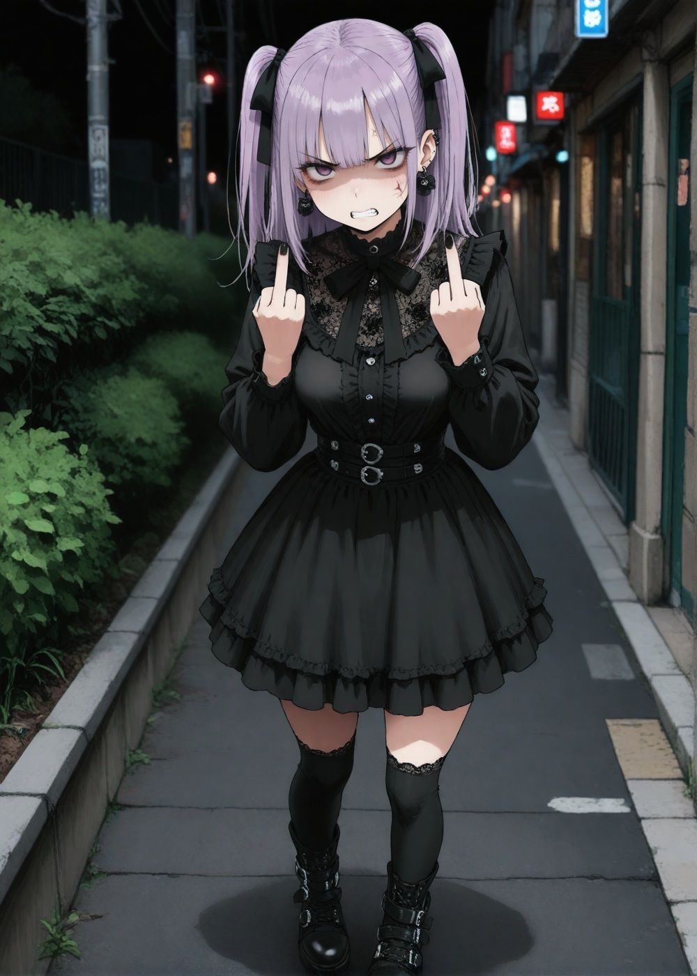 「キメーんだよ」って言われた地雷系を催〇で公園青姦孕ませ - サンプル画像 1