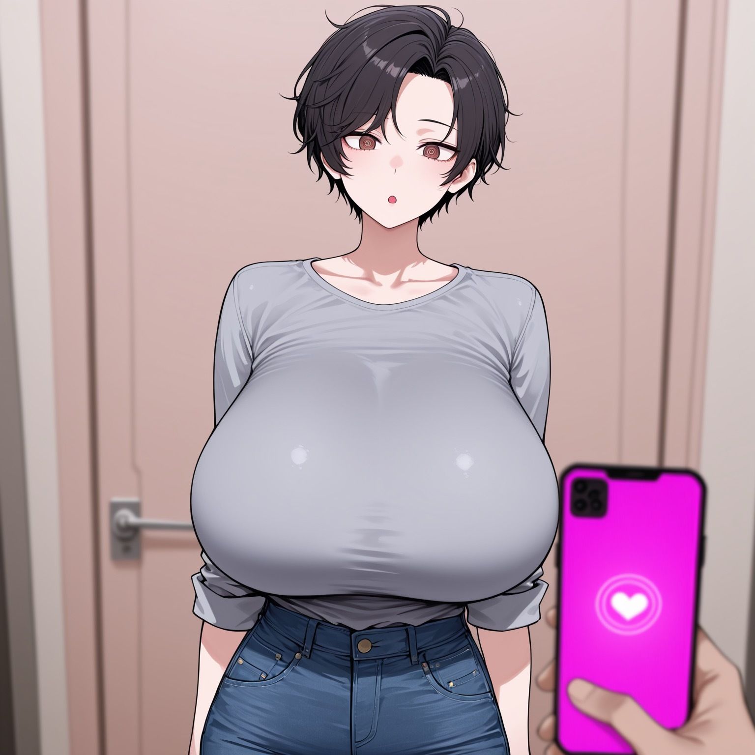 短髪爆乳ママと催●アフ？リおし？さんか？いちゃラフ？孕まセックスする話 - サンプル画像 8