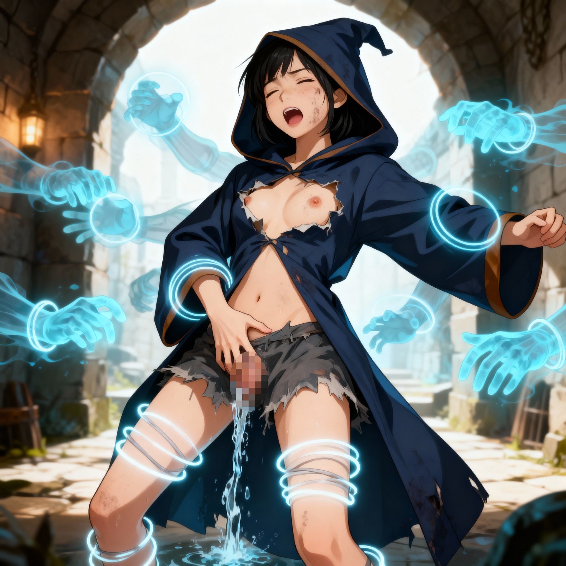 勇者一行全滅…魔物に凌●される女勇者・戦士・魔法使い・賢者 - サンプル画像 7