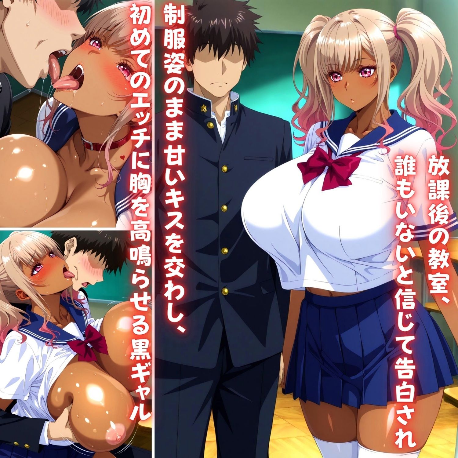 黒ギャルは教室で同級生に、体育倉庫で教師に堕とされる 〜甘い放課後からブルマ輪●地獄まで〜 - サンプル画像 2