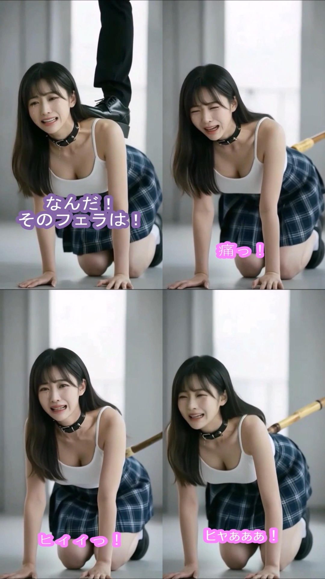 実写系！何でも言う事ききます誓わされた女子校生のお仕置き体罰調教SEX動画 - サンプル画像 8